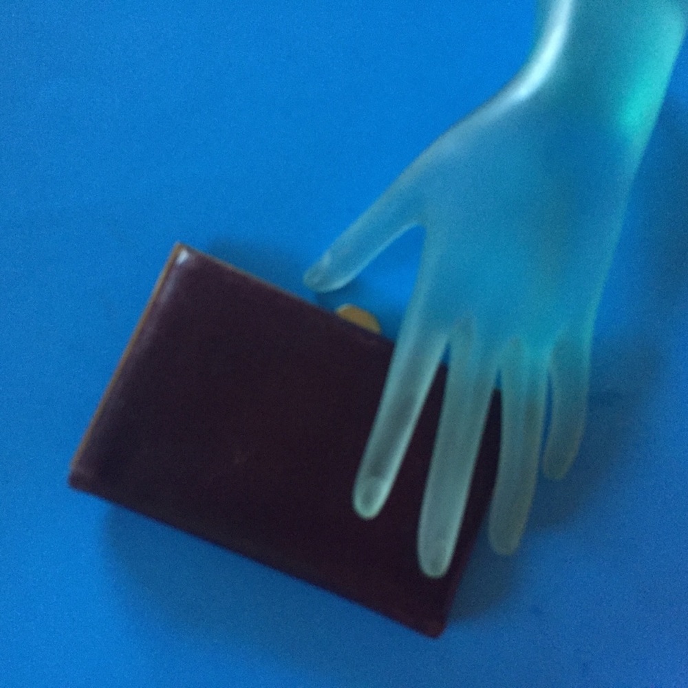 Vintage leather snap wallet